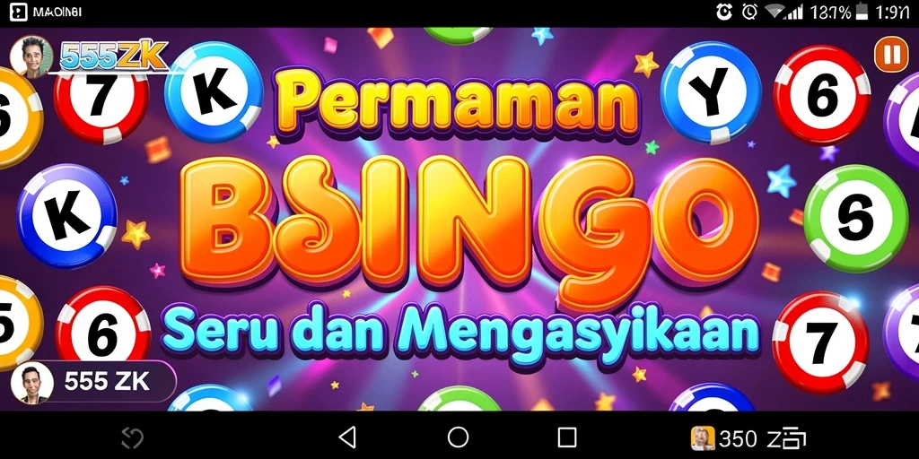 Tampilan menarik dari gameplay Bingo di 555ZK.