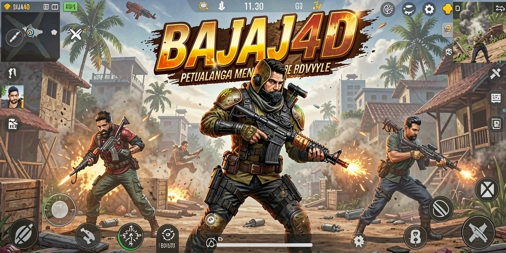 Screenshot dari gameplay Battle Royale mendebarkan di BAJAJ4D.