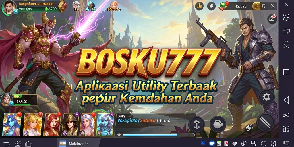 Tampilan antarmuka BOSKU777 yang ramah pengguna.