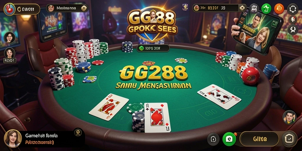 Screenshot GG288 menampilkan pemain poker yang sedang bertanding.