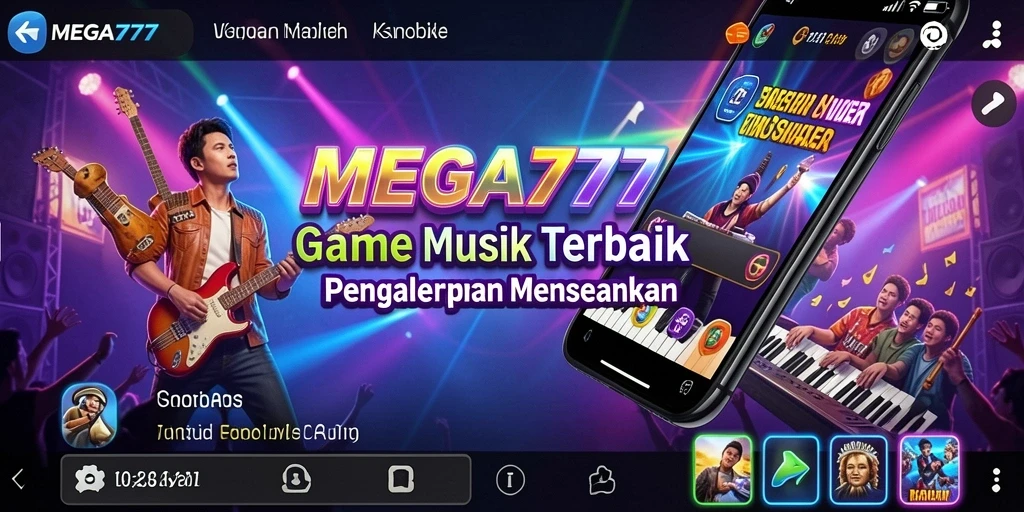 Tampilan gameplay MEGA777 yang memikat dengan lagu-lagu penuh energi.