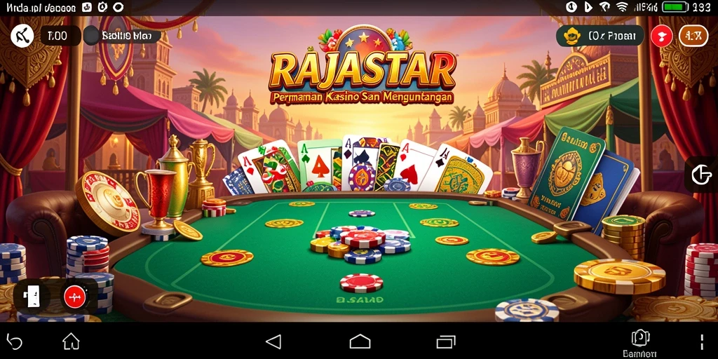 Tampilan gameplay RAJASTAR yang menarik dan interaktif.