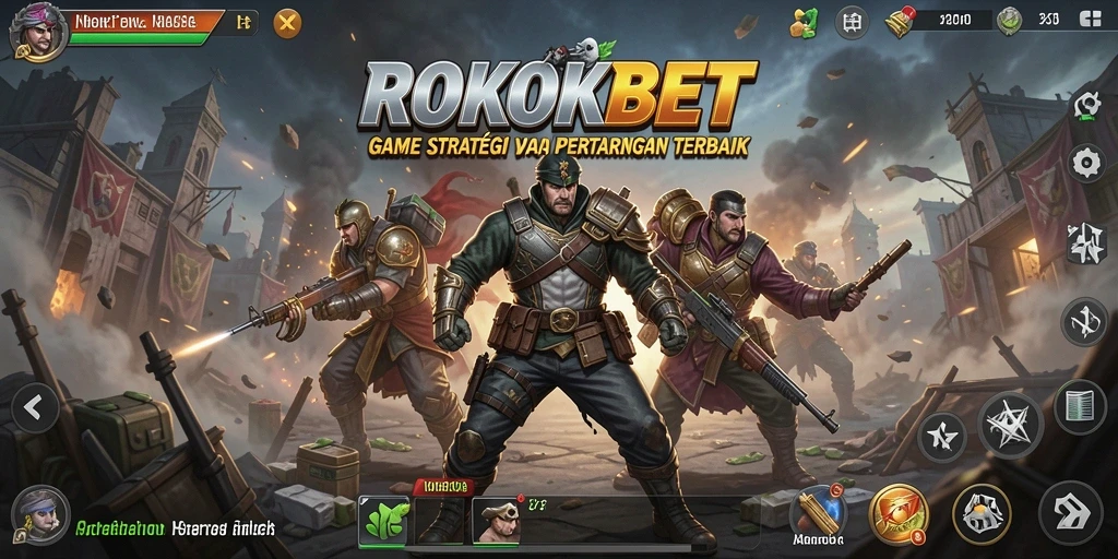 Tampilan gameplay ROKOKBET yang mendebarkan dan strategi yang seru.